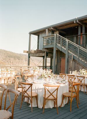 Reception Tables and Chairs at Timber Cove Resort in Jenner, California