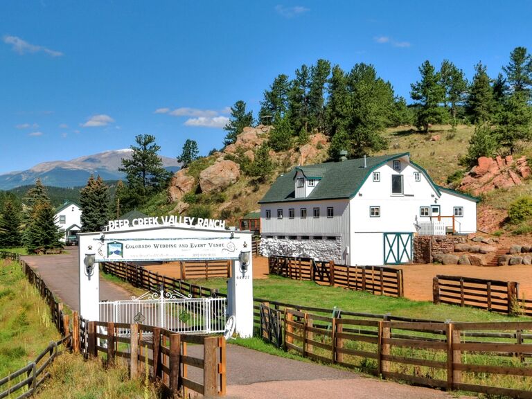 Ranch wedding venue in Bailey, Colorado.
