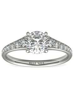Blue Nile Round Cut Engagement Ring