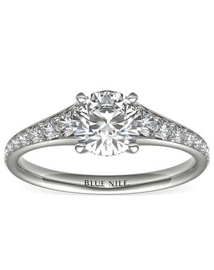 Blue Nile Round Cut Engagement Ring