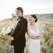 Classic Black Tuxedo and Elegant Fitted Gown with Sweetheart Neckline