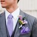 Pale Purple Tie and Calla Lily Boutonniere