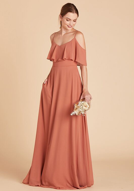 Birdy Grey Jane Convertible Dress in Terracotta V-Neck Bridesmaid Dress - 2