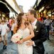 Robert and Lindsay met at work, when Lindsay began a stint as a gemologist at one of Robert’s Provident Jewelry stores. After a few years of friendship, the pair started dating; it wasn’t long before Robert popped the question. “We went to the Bahamas with some of our closest friends over the Fourth of July weekend. He proposed at dinner on our anniversary with everyone around us,” Lindsay says. “He stood up and toasted our great friends, then got down on one knee and proposed. He totally surprised me—I was speechless.”
