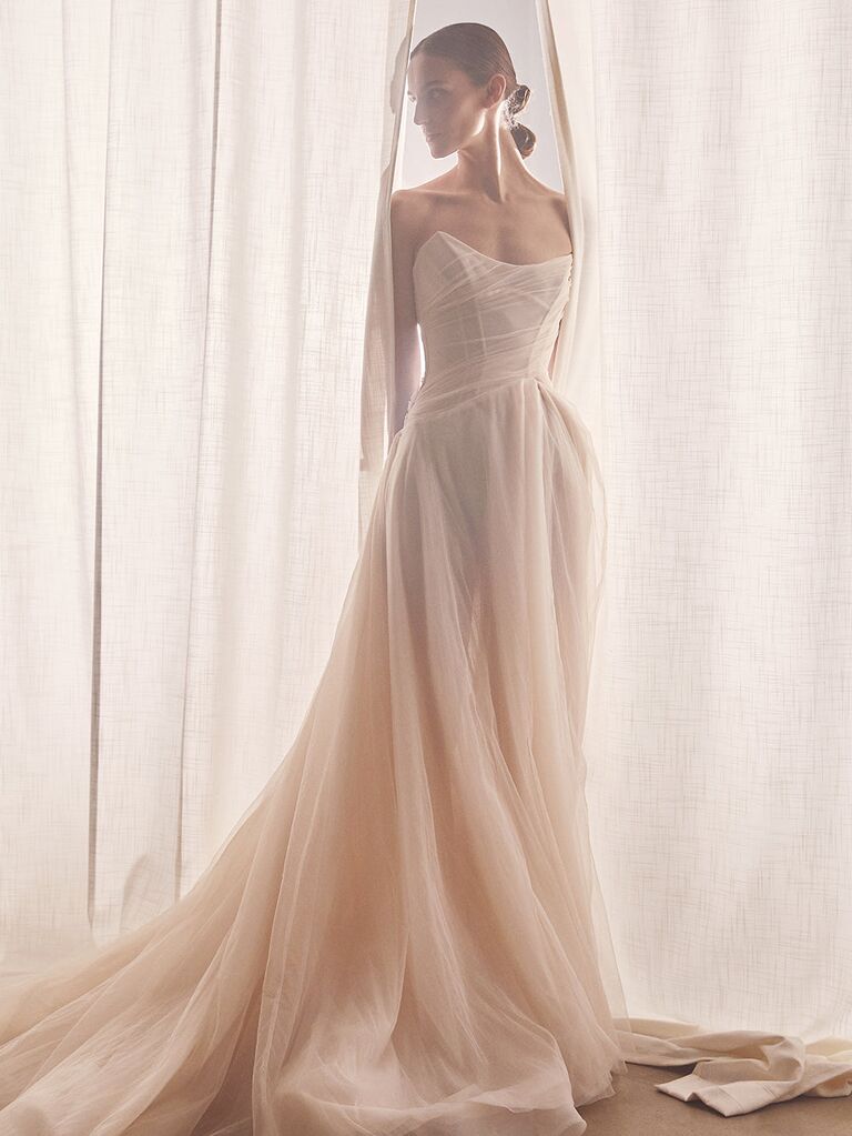Strapless 1920s inspired dress by KYHA. 