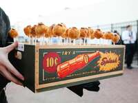 Fried mac & cheese lollipops