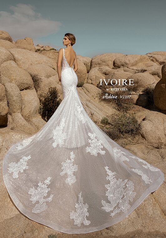 IVOIRE by KITTY CHEN ASHTON,V2107 Sheath Wedding Dress - 3