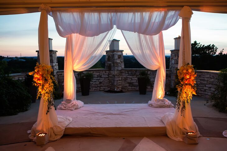 Draped Linen Altar at One World Theatre