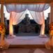 Draped Linen Altar at One World Theatre
