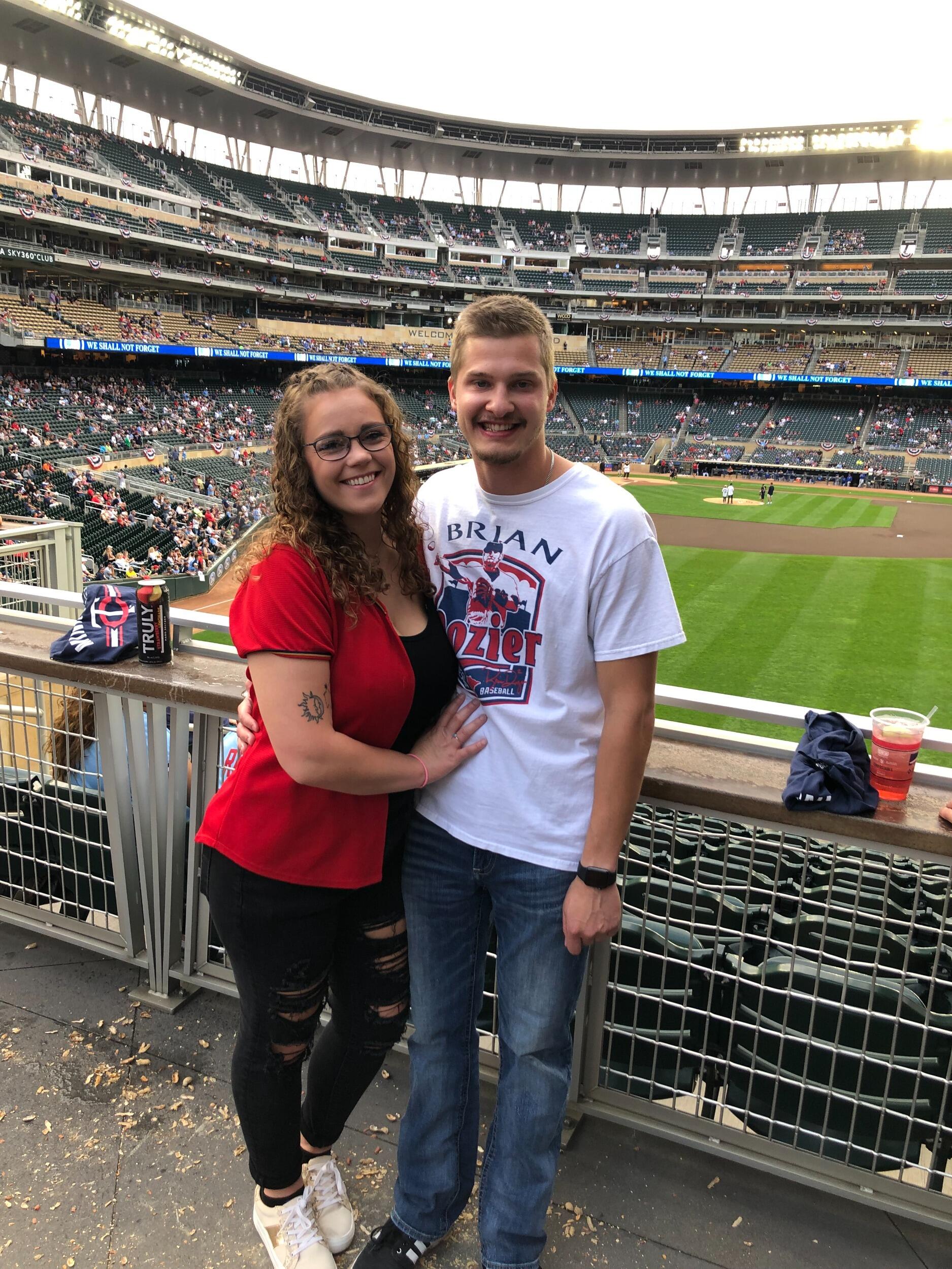 Our first Twin's game in the cities 