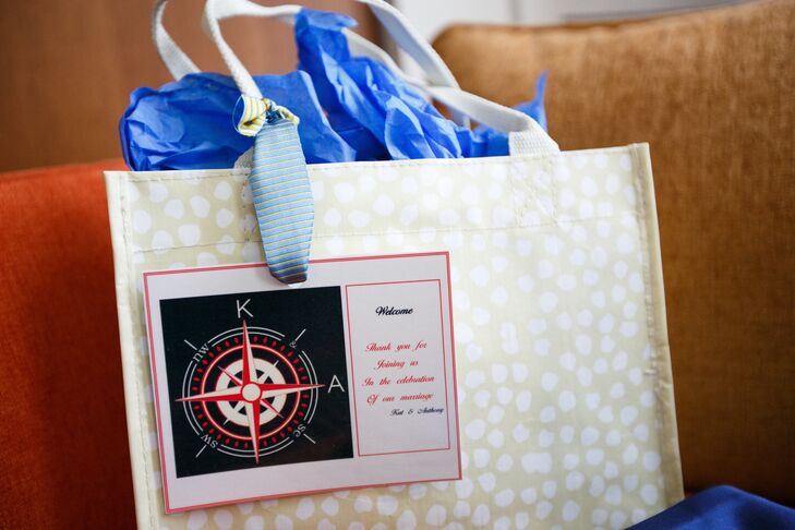 Guests from all over the country were greeted with welcome bags that matched the invitations.