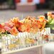 Low Orange Cocktail Hour Arrangements