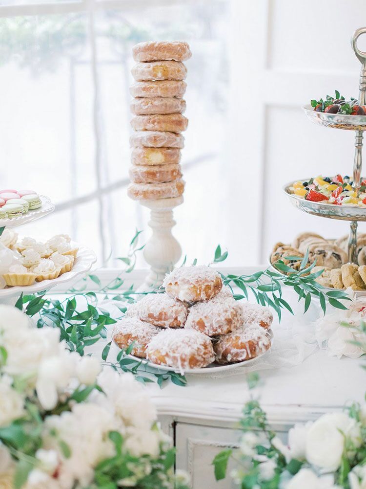 doughnut buffet at wedding