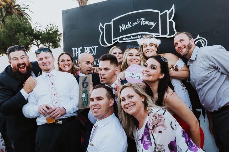 Giant Chalkboard Photo Booth Backdrop