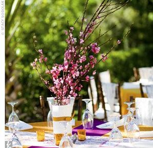 Cherry Blossom Centerpieces