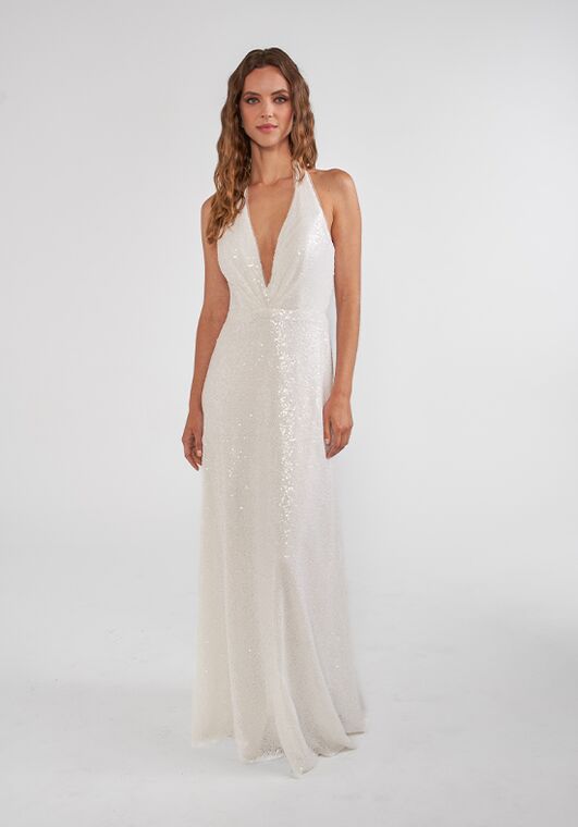 B2 Bridesmaids by Jasmine B283016 V-Neck and Plunge Bridesmaid Dress - 2