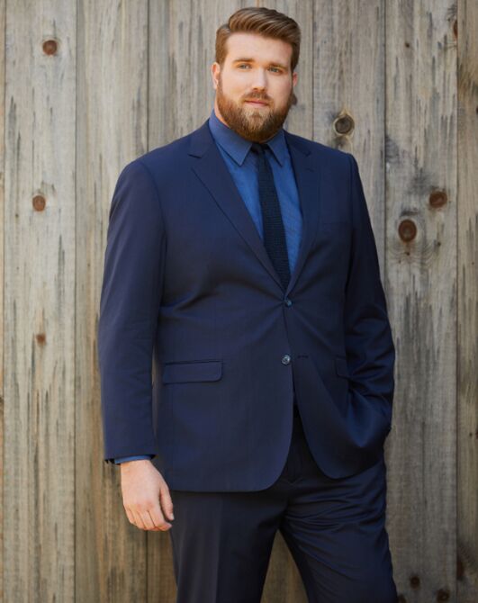 Suit Shop Men's Navy Suit Tuxedo - 2