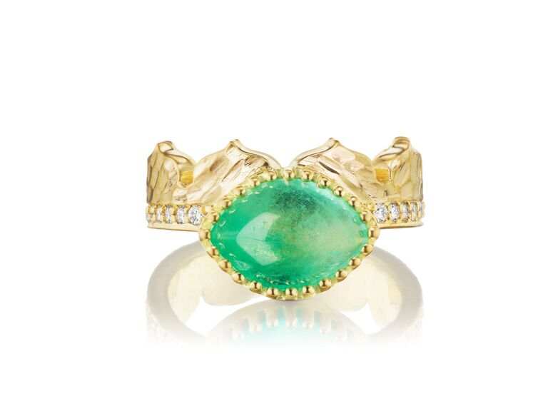 Dana Bronfman x MUZO emerald engagement ring