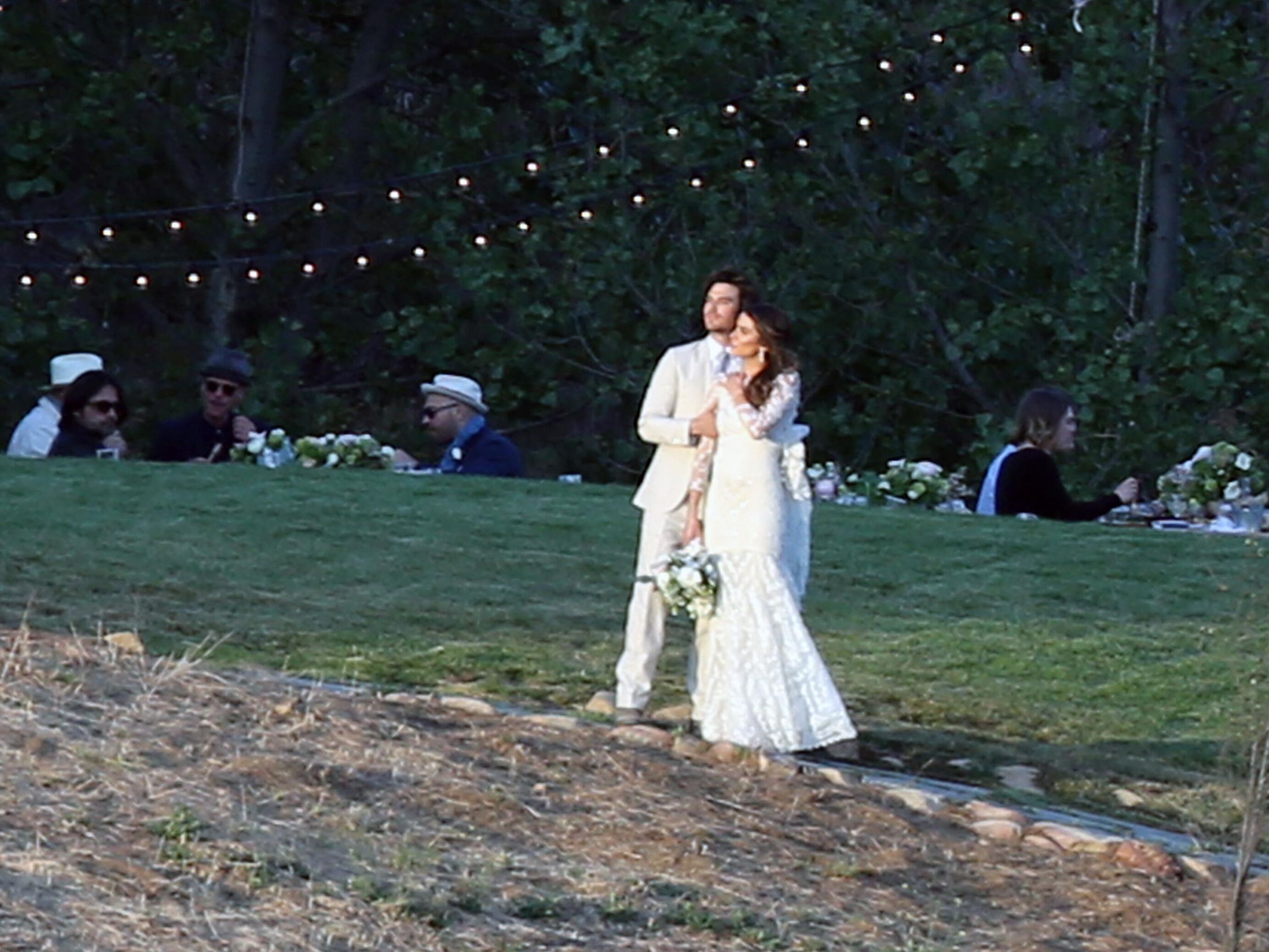 See Nikki Reed's Custom Claire Pettibone Wedding Dress!
