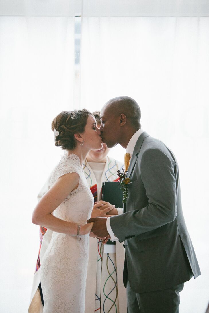 The Bride Debra Solondz, 37, a teaching artist at the New-York Historical Society The Groom Ben Touré, 36, an anesthesiologist at Trinitas Regional Me