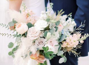 Chelsea and Mike's bohemian microwedding at The Barn at Willow Brook in Leesburg, Virginia, was a prime reminder that minimonies, elopements and micro