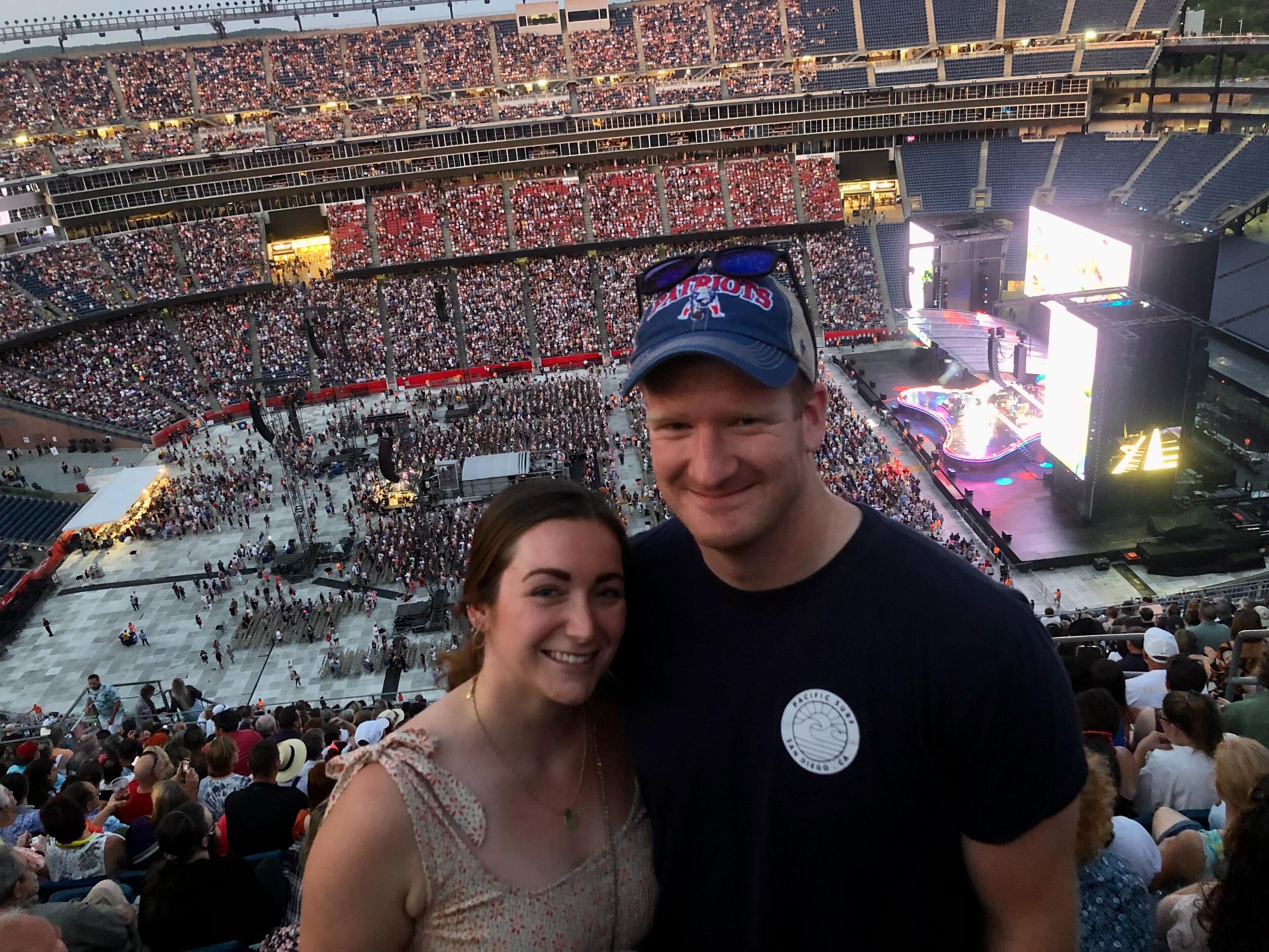 Elton John concert at Gillette Stadium. Cailin's soul left her body.
