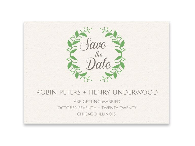 Elegant save-the-date by Download + Print. 