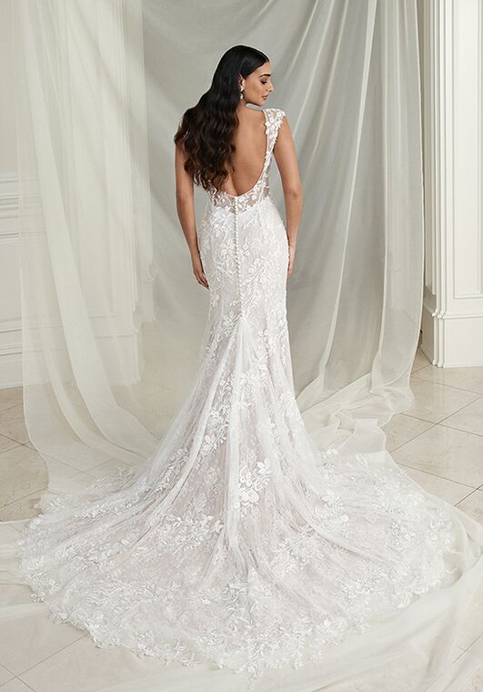 Justin Alexander Ember Fit-and-Flare Wedding Dress - 2