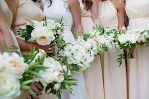 White and Green Bouquets