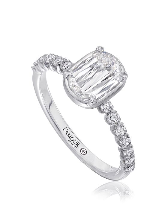 Christopher Designs Classic Emerald, Oval Cut Engagement Ring - 1