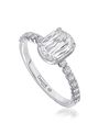 Christopher Designs Classic Emerald, Oval Cut Engagement Ring - thumbnail - 1