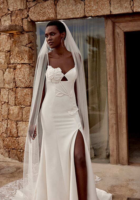 Lillian West 66355 Fit-and-Flare Wedding Dress - 4