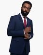 Generation Tux Navy Blue Notch Lapel Suit Blue Tuxedo - thumbnail - 1