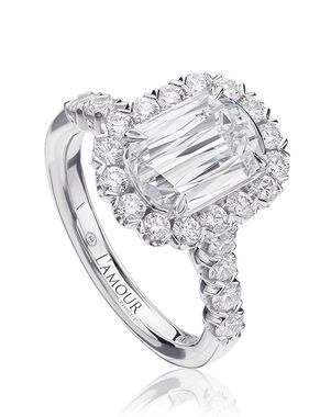 Christopher Designs Classic Emerald, Oval Cut Engagement Ring