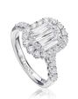 Christopher Designs Classic Emerald, Oval Cut Engagement Ring - thumbnail - 1