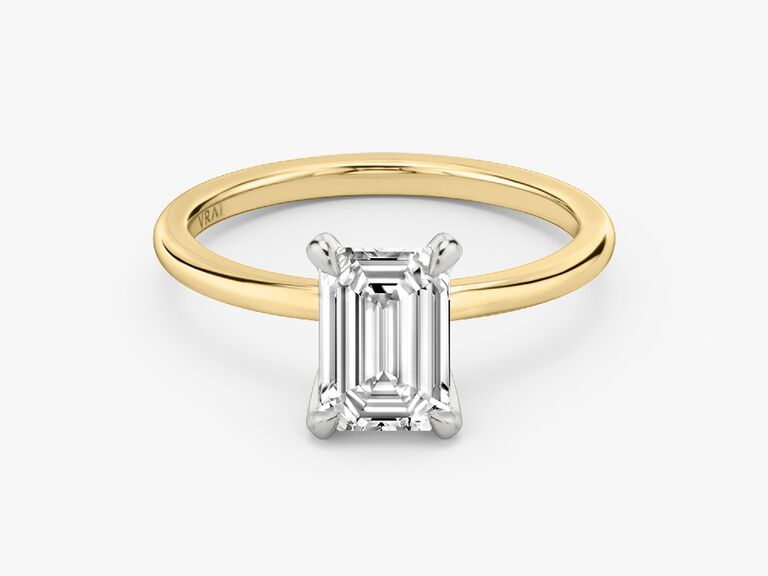 Emerald cut diamond shape
