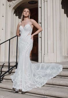 Essense of Australia D3838 Fit-and-Flare Wedding Dress