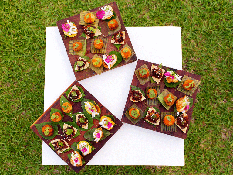 Mexican vegan wedding menu food.