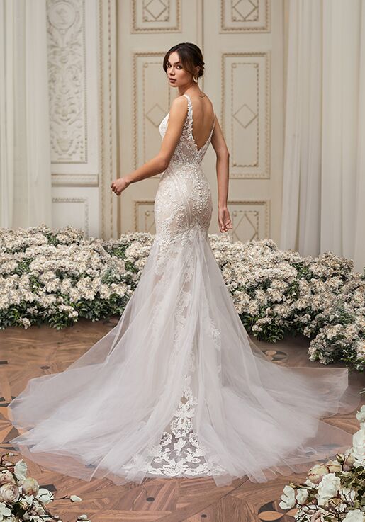 Moonlight Collection J6855 Mermaid Wedding Dress - 2