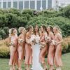 One Couple's Peach-Hued Boho Beach Wedding at Wequasset Resort in Harwich, Massachusetts