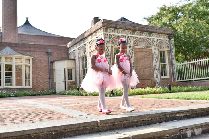 Whimsical Pink Tulle Flower Girl Dress