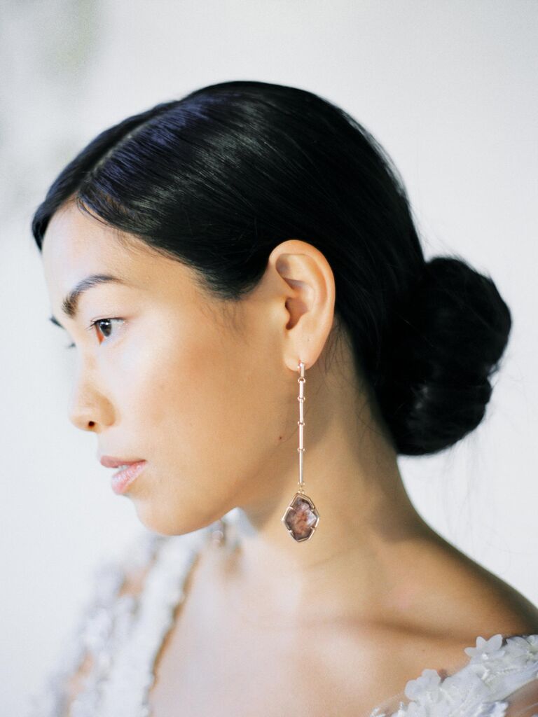 Low chignon bun