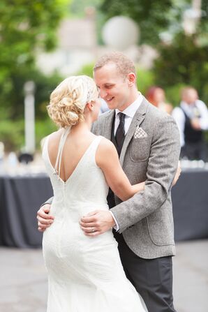 White and Gray Suit Jacket