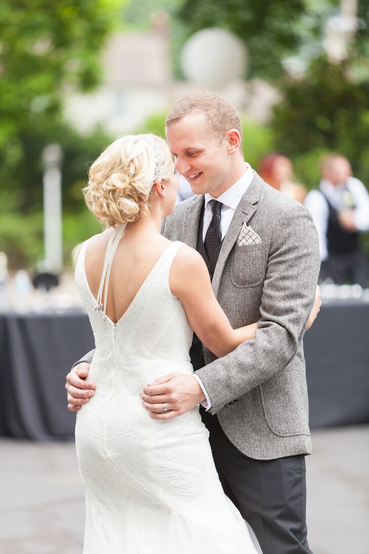 White and Gray Suit Jacket