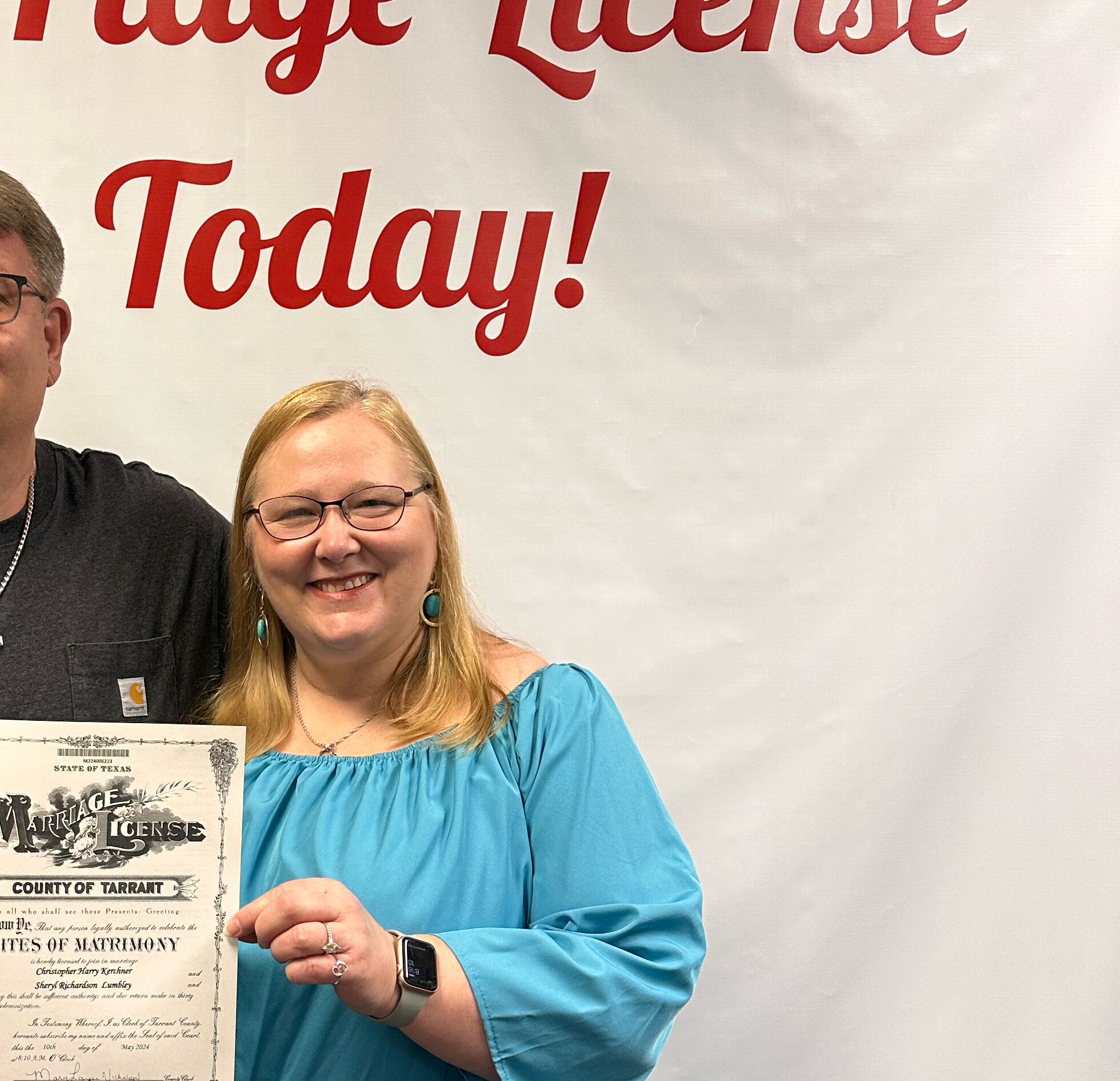Picture of We got the license today