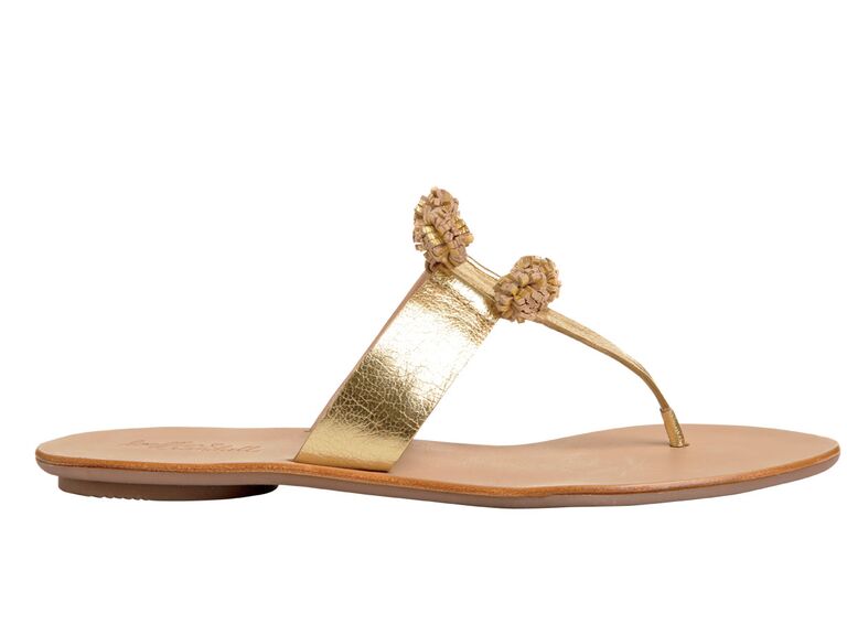 gold sandal