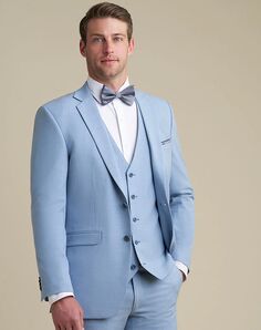 BLACKTIE SAVOY Light Blue Wedding Suit Blue Tuxedo