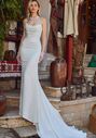 L'amour by Calla Blanche LA25120 Raina Sheath Wedding Dress - thumbnail - 2
