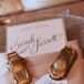 Gold Matchbox Car Escort Cards