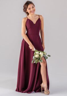 Kennedy Blue Elizabeth V-Neck and Plunge Bridesmaid Dress